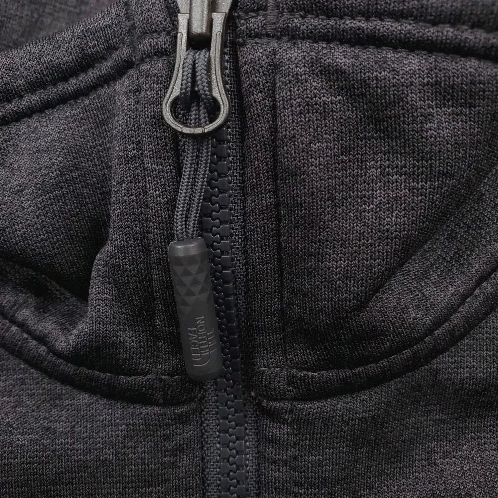 North Face Sweater Mens Medium Gray Half Zip Fleece Pullover Jacket Outdoor Hike